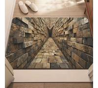 JUXDZISHW Z,50 * 80,Tappeto 3D con illusione ottica 3D, tappeto colorato Vortex Trippy, realistico, per soggiorno e camera da letto