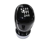 JUXERP Testa del cambio con pomello cambio manuale, for Ford, for Focus mk2 mk3 mk7, for Transit Connect, for Kuga C-max FL B-max S-max Pomello del cambio per auto(6 Speed Black)
