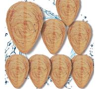 JUXINE Nido di vespe da appendere, 8 pezzi, efficace deterrente per vespe da giardino, patio e aree esterne, esca di carta resistente all'acqua per respingere vespe, calabroni, giacche marroni
