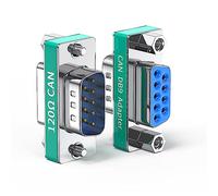 JUXINICE Adattatore CAN DB9 Costruito in resistore da 120 ohm, CAN Bus Terminal Resistance, D-SUB 9 PIN maschio a femmina, ad alta precisione fino all'1% (adattatore CAN-DB9-2 pezzi)