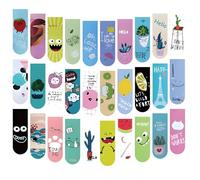 Juxtaposia 30 pezzi Segnalibro, Segnalibri Magnetici per marcatori le pagina dei libro, Segnalibri per maestra, alunni, ragazzi, ragazze e amanti dei libri.