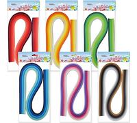 JUYA Insieme Quilling di Carta 54 cm di lunghezza fino a 42 Ombra Colori 6 confezioni (42 colori, Larghezza 10mm)