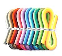 JUYA Multicolore Kit Con di Carta da Quilling 60 Colori 10 Confezioni Lunghezza 54cm Larghezza Carta 3mm