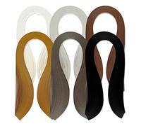 JUYA Quilling Paper Set 600 strisce 6 colori 39cm Lunghezza/striscia (larghezza 5mm)