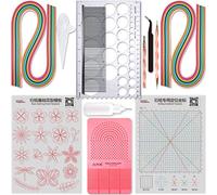 JUYA Quilling Set classico di carta e strumenti QK10 (Rosa, senza colla)