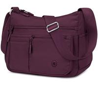 JUYANO Borsa Tracolla Donna Grande Borse da Donna in Tessuto Oxford Impermeabile Borsa a Spalla con Multitasche con Cerniera, Crossbody Bag Media per Uscire Fare Shopping Viaggiare Lavorare