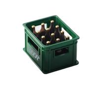 JUYAXIN 1/12 Scala Dollhouses Miniatura Bottiglia di Birra con Cassa Vita Come Scatola di Birra Modello Progetto Accessorio per Collezionisti di Modelli