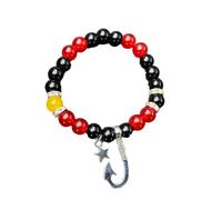 JUYAXIN 1/2 pezzi set di perline mix braccialetti coppia regolabile catene elastiche braccialetto ornamento perline fascino, Misura unica, come descritto