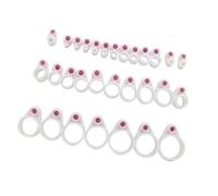 JUYAXIN 15 pezzi/25 anelli guida per canna da pesca, anelli in silicone, accessori per esterni, facili da installare, guide luminose