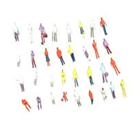 JUYAXIN 25 pezzi assortiti pose modello treno layout miniatura persone figurine perfette per fai da te e mostre decorazione figure colorate scena della città