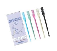 JUYAXIN 5Pcs naso strumento di taglio dei capelli doppio lato manuale Nasale Hair Cutter con Ear Pick per adulti Grooming esigenze