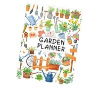 JUYAXIN Agenda di giardinaggio Libro completo per l'orto 12 mesi Tracker per la cura delle piante Notebook per la pianificazione del giardinaggio Libro dei record dell'orticoltura