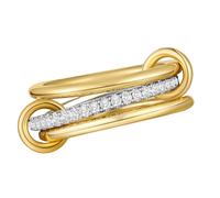 JUYAXIN Anelli ansiosi versatili con pietre eleganti robusti in acciaio al titanio gioielli alla moda per lei gioielli in acciaio al titanio, One Size, come descritto, come descritto