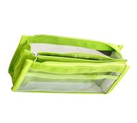 JUYAXIN Astuccio trasparente per matite e penne, astuccio a 6 strati, astuccio trasparente per penne estetiche, forniture per il rientro a scuola, Verde