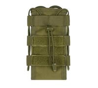 JUYAXIN Borsa portatile in nylon per bottiglia d'acqua con design a grande scomparto per l'organizzazione essenziale dell'avventura, con scomparti organizzati, Verde militare, Taglia unica