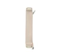 JUYAXIN Cassa della penna della fascia elastica regolabile per il taccuino del diario della copertina rigida con cerniera sacchetti in pelle a prova di perdite PU matita notebook, Beige
