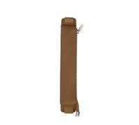 JUYAXIN Cassa della penna della fascia elastica regolabile per il taccuino del diario della copertina rigida con cerniera sacchetti in pelle a prova di perdite PU matita notebook, Marrone
