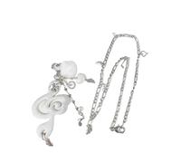 JUYAXIN Collana unica con ciondolo a forma di nota musicale, gioiello per esprimere l'amore per la musica, collana dell'amicizia unica, Misura unica, come descritto, come descritto