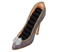 JUYAXIN Decorativo Tacco Alto Forma di Scarpa Dei Monili Display Stand Organizzatori Per Anelli Orecchini Collane E Decorazioni Per La Casa Scintillante Tacco Alto Scarpe Gioielli