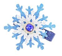 JUYAXIN Elegante fermaglio per capelli a forma di fiocco di neve con cristalli, per balletcore, mazzi di capelli, elegante e glitterato, accessorio per foto