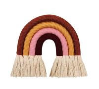 JUYAXIN Nordic Home Weaving Rainbow Tapestry Cotone Tessuto a Mano Ornamenti Colorati Adorabile Baby Shower o Fantastico Regalo di Compleanno Decorazioni per la Casa Per Il Soggiorno