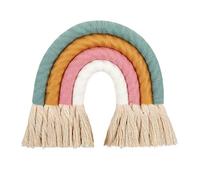 JUYAXIN Nordic Home Weaving Rainbow Tapestry Cotone Tessuto a Mano Ornamenti Colorati Adorabile Baby Shower o Fantastico Regalo di Compleanno Decorazioni per la Casa Per Il Soggiorno
