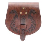 JUYAXIN Retro Medievale Faux Leather Belt Pouch Borsetta Medioevo Portamonete Portatile Cintura Borse LARP Rinascimento Costumi, BN