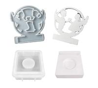 JUYAXIN Stampi per candele a forma di fatina con base per realizzare candele tealight