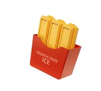 JUYAXIN Stampi per cubetti di ghiaccio per uso alimentare con coperchio a forma di frittura francese per bevande Accessori per bevande Stampi per uso domestico