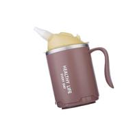 JUYAXIN Tazza medica antiruggine da 400 ml con coperchio immunitario per anziani e disabili contro il desiderio cannuccia, eccellente per alimenti liquidi da soli, azione confortevole, riabilitazione