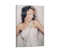 JUYERGWERKJ Kylie Minogue - Poster estetico decorativo da parete, stile vintage, su tela, per soggiorno, camera da letto, 40 x 60 cm, con cornice