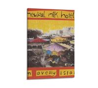 JUYERGWERKJ Neutral Milk Hote copertina di album, poster estetico decorativo da parete, poster decorativo vintage su tela per soggiorno e camera da letto (40 x 60 cm) con cornice