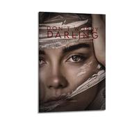 JUYERGWERKJ Poster con scritta "Don't Worry Darling", decorazione artistica da parete in stile vintage, per soggiorno, camera da letto, 20 x 30 cm, con cornice