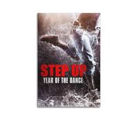 JUYERGWERKJ Poster con scritta "Step Up Year of the Dance", decorazione artistica da parete, stile vintage, per soggiorno, camera da letto, 40 x 60 cm, senza cornice