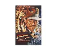 JUYERGWERKJ Poster di Indiana Jones e il tempio del destino del 1984, poster estetico decorativo da parete vintage su tela per soggiorno e camera da letto (20 x 30 cm) senza cornice