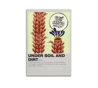 JUYERGWERKJ The Story So Far Under Soil and Dirt Poster estetico da parete decorativo vintage su tela per soggiorno camera da letto 20 x 30 cm, senza cornice, stile