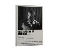JUYERGWERKJ The Tragedy of Macbeth 2021 - Poster estetico da parete, decorazione artistica da parete, stile vintage, per soggiorno e camera da letto, 30 x 45 cm, stile cornice