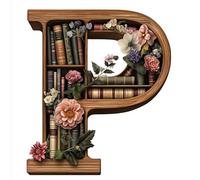 JUYIYUANFUZH Punto Croce Prestampato Bordo Floreale Con Lettere 14 Ricamo Starter Kit Per Principianti, Adulti E Bambini Decorazione Domestica 11CT 15.7 * 19.7In