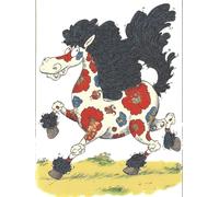 JUYIYUANFUZH Punto Croce Prestampato Piccolo Pony Vivace 2 Ricamo Starter Kit Per Principianti, Adulti E Bambini Decorazione Domestica 11CT 15.7 * 19.7In