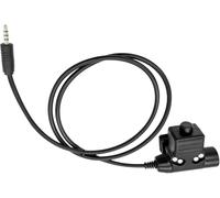 JUYODE Adattatore PTT U94 da 3,5 mm U94 Tactical Headset Push to Talk Adattatori da 7 mm a jack AUX PTT per interfaccia audio Jack audio Connettore Android 3.5 (civiliano)