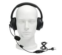 JUYODE Cuffie over-ear per walkie talkie con cancellazione del rumore, con microfono VOX PTT per Midland GXT1000 X-tra X-Talker XT CXT LXT GXT1000VP4 1050VP4 LXT600pa T51R GMRS FRS radio (doppio