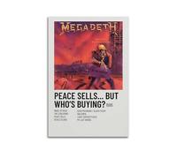 JUYRRGGRG Stampa artistica da parete su tela, motivo "Peace Sells... But Who's Buying • Megadeth, poster artistico moderno per soggiorno, 40 x 60 cm, senza cornice