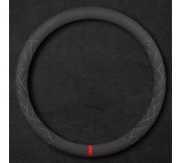 JUZELY Coprivolante Auto per Alfa Romeo Giulia Stelvio Mito Giulietta Tonale, Coprivolante in Pelle Microfibra Traspirante e Antiscivolo, Durevole Copri sterzo Auto Accessori Auto Interno,O-Shape