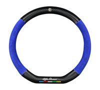 JUZELY Coprivolante Auto per Alfa Romeo Giulietta 2010-2021, Coprivolante in Pelle Microfibra Traspirante e Antiscivolo, Durevole Copri sterzo Auto Accessori Auto Interno,Blue-D