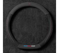 JUZELY Coprivolante Auto per Audi Q3 F3 2019-2023-pr, Coprivolante in Pelle Microfibra Traspirante e Antiscivolo, Durevole Copri sterzo Auto Accessori Auto Interno,D/B-38cm