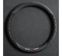 JUZELY Coprivolante Auto per Porsche Cayenne 2018-2021 2022 2023-pr, Coprivolante in Pelle Microfibra Traspirante e Antiscivolo, Durevole Copri sterzo Auto Accessori Auto Interno,O/B-38cm