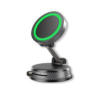 JUZELY Supporto Telefono Auto Magnetico per Dodge RAM 4. Generation 2011 2012 2013 2014 2015 2016 2017 2018, Rotante 360°,Pieghevole Ventosa Suczione Vacuum Supporto Porta Cellulare Auto,A-Black