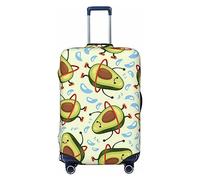 JUZGTSIT Avocado Keep Calm Avocado Doing Sport, piccola copertura elastica per valigie, Avocado Fare Sport, L, Classico
