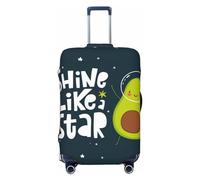 JUZGTSIT Avocado Keep Calm Avocado Doing Sport, piccola copertura elastica per valigie, Avocado nello spazio1, S, Classico