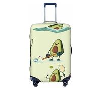 JUZGTSIT Avocado Keep Calm Avocado Doing Sport, piccola copertura elastica per valigie, Avocado per l'esercizio, S, Classico